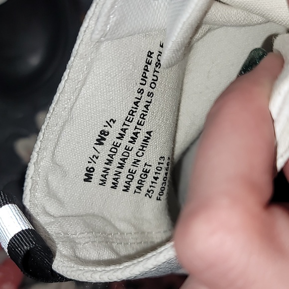 Hunter for Target Unisex Dipped Canvas High Top Sneakers Black/White M6.5-W 8.5 - Picture 5 of 7